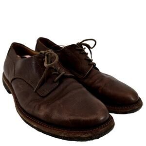Brunello Cucinelli Lace Up Derby Loafer Round Toe Leather Brown EU 42.5 US11